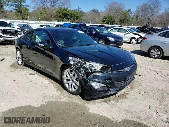 2013 Hyundai Genesis Coupe Track with VIN KMHHU6KJ9DU107140, listed as a Copart auction lot 50452515 with 86,019 mi miles and Salvage title. Bid and sale history available at DreamBid. Image 14.
