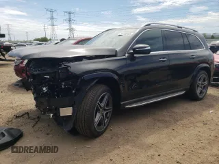 2025 Mercedes-Benz GLS 450 with VIN 4JGFF5KE4SB431667, listed as a Copart auction lot 58326165 with 475 mi miles and Salvage title. Bid and sale history available at DreamBid. Image 1.