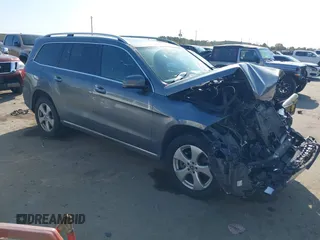 2018 Mercedes-Benz GLS with VIN 4JGDF6EE9JB070525, listed as a IAAI auction lot 41164868 with 114,828 mi miles. Bid and sale history available at carsss.com. Image 1.