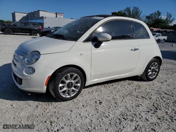 2017 FIAT 500c Pop with VIN 3C3CFFLR4HT698110, listed as a Copart auction lot 82261134 with NaN miles and Salvage Title. Bid and sale history available at carsss.com. Image 1.