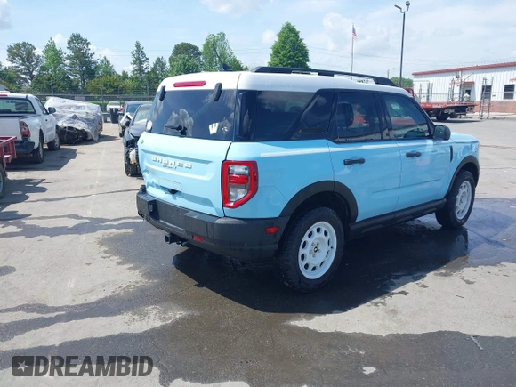 2023 Ford Bronco Sport Heritage with VIN 3FMCR9G63PRE21640, listed as a IAAI auction lot 42057428 with 29,628 mi miles and . Bid and sale history available at DreamBid. Image 4.