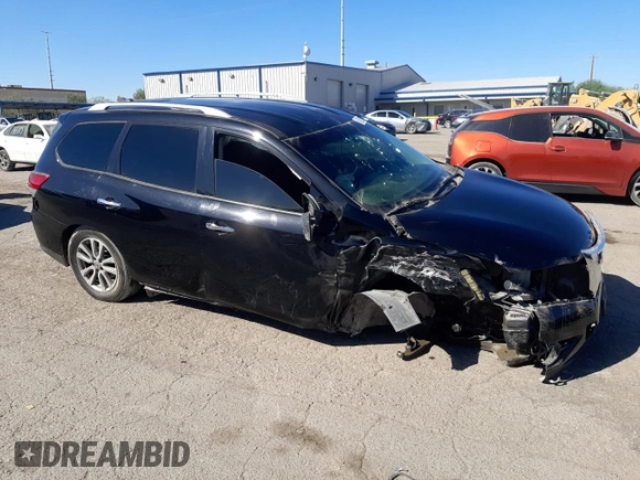 2015 Nissan Pathfinder SV with VIN 5N1AR2MM0FC633507, listed as a Copart auction lot 46092465 with 112,628 mi miles and Salvage Title. Bid and sale history available at carsss.com. Image 4.