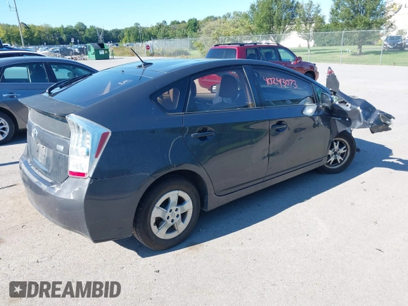 2010 Toyota Prius II with VIN JTDKN3DU8A0109560, listed as a IAAI auction lot 40243073 with 252,915 mi miles and . Bid and sale history available at DreamBid. Image 4.