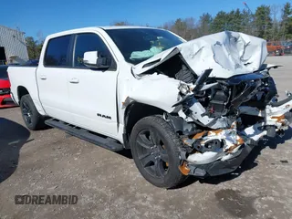 2020 Ram 1500 Big Horn with VIN 1C6SRFFTXLN183344, listed as a IAAI auction lot 41541202 with 71,072 mi miles. Bid and sale history available at carsss.com. Image 1.