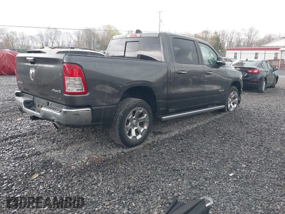 2020 Ram 1500 Big Horn with VIN 1C6SRFFT6LN167917, listed as a IAAI auction lot 42126537 with 56,839 mi miles and . Bid and sale history available at DreamBid. Image 4.