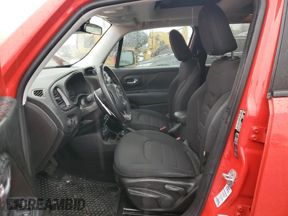 2017 Jeep Renegade Latitude with VIN ZACCJBBB1HPF91059, listed as a Copart auction lot 50259435 with 46,287 mi miles and Salvage Title. Bid and sale history available at carsss.com. Image 7.
