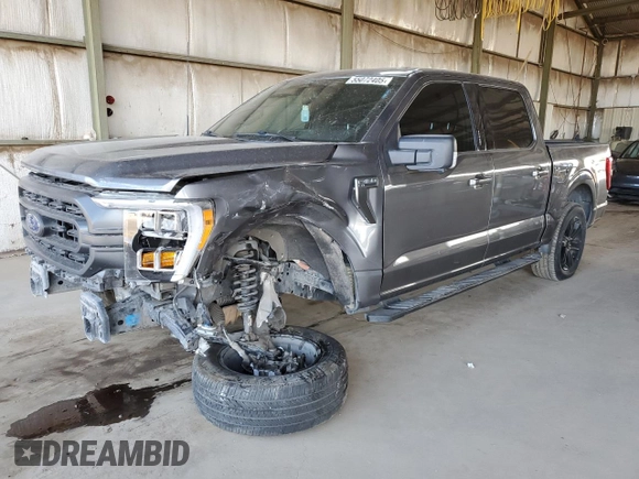 2021 Ford F-150 XL with VIN 1FTEW1C58MFB54623, listed as a Copart auction lot 55072405 with 115,374 mi miles and Salvage title. Bid and sale history available at DreamBid. Image 1.