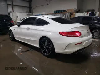 2017 Mercedes-Benz C 43 AMG with VIN WDDWJ6EB4HF451855, listed as a Copart auction lot 41339505 with 61,024 mi miles and Salvage Title. Bid and sale history available at carsss.com. Image 2.