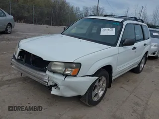 2003 Subaru Forester XS with VIN JF1SG65683H731243, listed as a IAAI auction lot 41951681 with 152,322 mi miles. Bid and sale history available at carsss.com. Image 2.