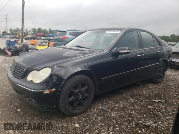 2002 Mercedes-Benz C 230/260/280/320 with VIN WDBRF64J62E002996, listed as a Copart auction lot 64848584 with 165,724 mi miles and Salvage Title. Bid and sale history available at DreamBid. Image 1.