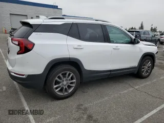 2022 GMC Terrain SLT with VIN 3GKALPEV0NL211156, listed as a Copart auction lot 55300465 with 57,319 mi miles and Salvage Title. Bid and sale history available at DreamBid. Image 3.