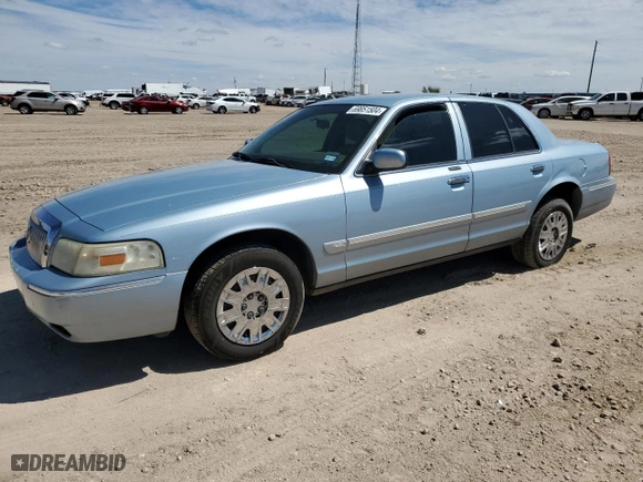 2006 Mercury Grand Marquis GS with VIN 2MEFM74V86X615465, listed as a Copart auction lot 69851504 with 0 mi miles and Salvage Title. Bid and sale history available at carsss.com. Image 1.