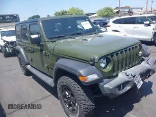 2021 Jeep Wrangler Unlimited Willys with VIN 1C4HJXDG7MW856138, listed as a IAAI auction lot 42473853 with 18,617 mi miles and . Bid and sale history available at DreamBid. Image 1.