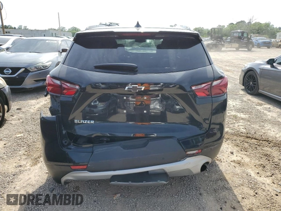 2021 Chevrolet Blazer LT with VIN 3GNKBCRS4MS541390, listed as a Copart auction lot 56626615 with 59,235 mi miles and Non repairable. Bid and sale history available at DreamBid. Image 6.