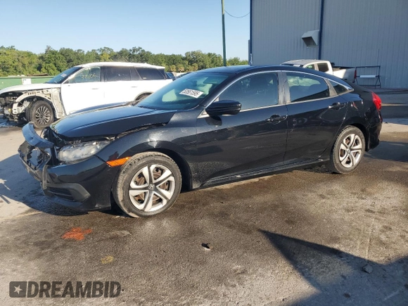 2017 Honda Civic Sedan LX with VIN 19XFC2F53HE008869, listed as a Copart auction lot 53561595 with 77,620 mi miles and Salvage Title. Bid and sale history available at carsss.com. Image 1.