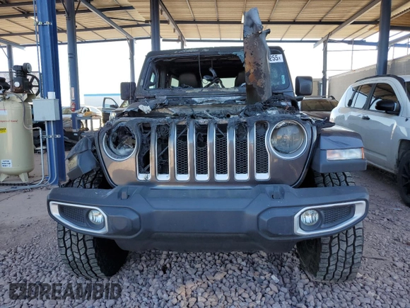 2019 Jeep Wrangler Unlimited Sahara with VIN 1C4HJXENXKW617130, listed as a Copart auction lot 47091255 with Not provided miles and Salvage title. Bid and sale history available at DreamBid. Image 5.