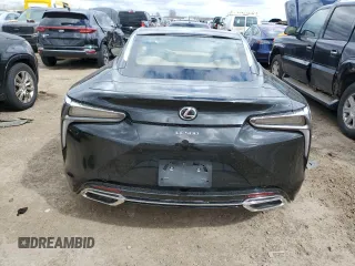 2018 Lexus LC with VIN JTHHP5AY7JA005268, listed as a Copart auction lot 52507585 with 17,572 mi miles and Salvage Title. Bid and sale history available at carsss.com. Image 6.