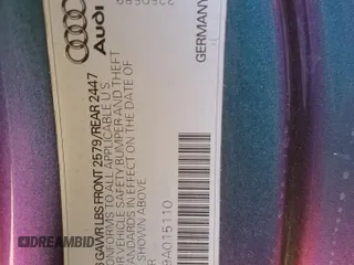 2009 Audi S5 z VIN WAURV78T89A015110, wystawiony jako Copart lot #57497765 z przebiegiem 99 110 mil mil oraz Szkody całkowita. Historia ofert i sprzedaży dostępna na DreamBid. Obrazek 13.