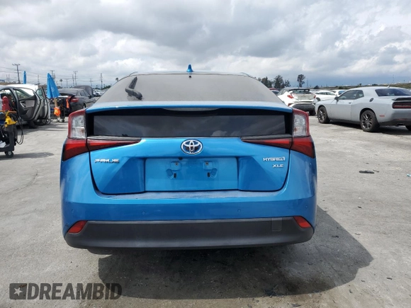 2020 Toyota Prius L Eco with VIN JTDKARFU5L3104913, listed as a Copart auction lot 51335495 with 139,074 mi miles and Salvage Title. Bid and sale history available at DreamBid. Image 6.