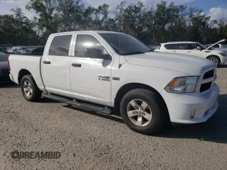 2017 Ram 1500 Express with VIN 3C6RR6KT4HG668227, listed as a Copart auction lot 75606824 with Not provided miles and Salvage title. Bid and sale history available at DreamBid. Image 4.