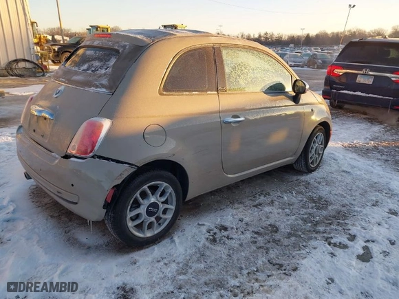 2012 FIAT 500 Pop with VIN 3C3CFFDR7CT181861, listed as a IAAI auction lot 41329821 with 108,287 mi miles. Bid and sale history available at carsss.com. Image 4.