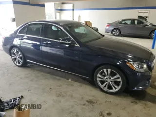 2015 Mercedes-Benz C 300 with VIN 55SWF4JB4FU051543, listed as a Copart auction lot 55327735 with 183,506 mi miles and Clean Title. Bid and sale history available at DreamBid. Image 4.