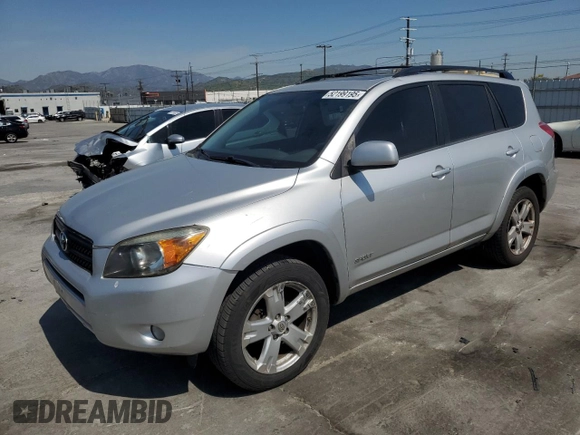 2007 Toyota RAV4 Sport with VIN JTMZD32V275034217, listed as a Copart auction lot 52199195 with 125,692 mi miles and Salvage Title. Bid and sale history available at carsss.com. Image 1.