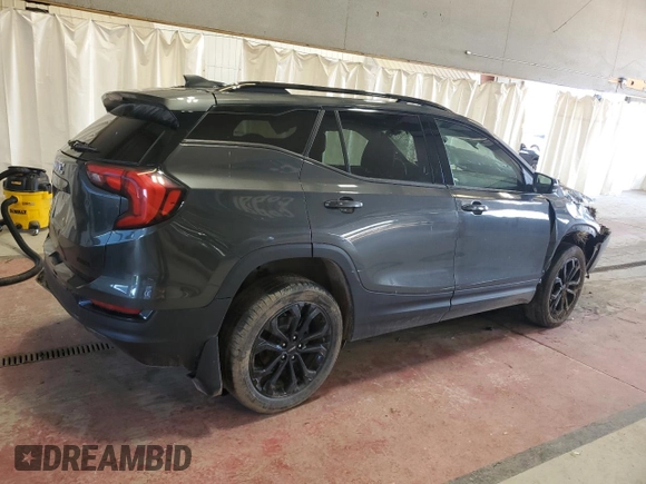 2021 GMC Terrain SLT with VIN 3GKALVEV3ML353665, listed as a Copart auction lot 55581865 with 85,903 mi miles and Salvage title. Bid and sale history available at DreamBid. Image 3.