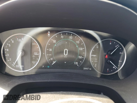 2017 Buick LaCrosse Essence with VIN 1G4ZP5SS0HU187464, listed as a Copart auction lot 58582484 with 39,447 mi miles and Salvage Title. Bid and sale history available at DreamBid. Image 9.