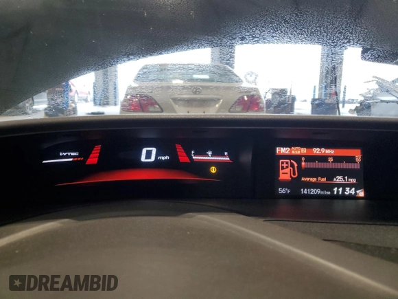 2012 Honda Civic Si with VIN 2HGFG4A53CH708655, listed as a Copart auction lot 55245035 with 141,209 mi miles and Salvage title. Bid and sale history available at DreamBid. Image 9.