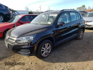 2016 Volkswagen Tiguan S with VIN WVGBV7AX7GW597813, listed as a Copart auction lot 88015075 with 73,544 mi miles and Salvage Title. Bid and sale history available at DreamBid. Image 1.