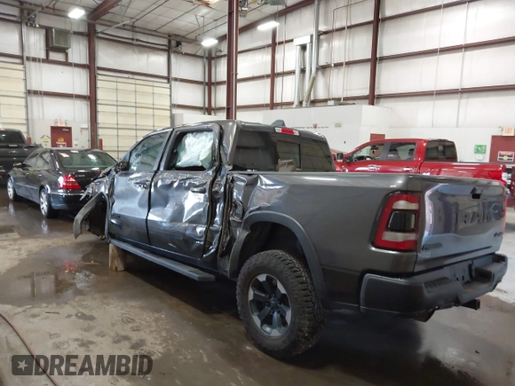 2019 Ram 1500 Rebel with VIN 1C6SRFLT2KN537313, listed as a IAAI auction lot 42545382 with Not provided miles and . Bid and sale history available at DreamBid. Image 3.