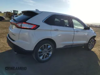 2017 Ford Edge Titanium with VIN 2FMPK4K81HBC43874, listed as a Copart auction lot 47468535 with 91,585 mi miles and Salvage Title. Bid and sale history available at carsss.com. Image 3.