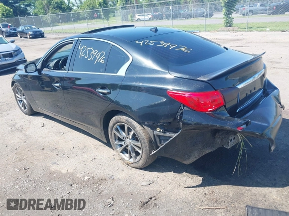 2017 Infiniti Q50 Premium with VIN JN1EV7AR6HM838084, listed as a IAAI auction lot 42539976 with Not provided miles and . Bid and sale history available at DreamBid. Image 3.