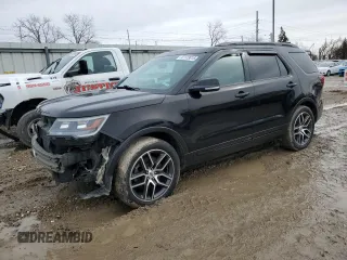 2016 Ford Explorer Sport with VIN 1FM5K8GT9GGC65561, listed as a Copart auction lot 47173015 with 157,418 mi miles and Clean Title. Bid and sale history available at carsss.com. Image 1.