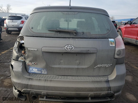 2006 Toyota Matrix STD with VIN 2T1KR32E66C621282, listed as a Copart auction lot 86579244 with 105,764 mi miles and Salvage Title. Bid and sale history available at carsss.com. Image 6.