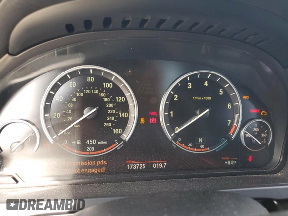 2011 BMW 7 Series with VIN WBAKX8C52BC198377, listed as a Copart auction lot 70003444 with 173,725 mi miles and Salvage title. Bid and sale history available at DreamBid. Image 9.