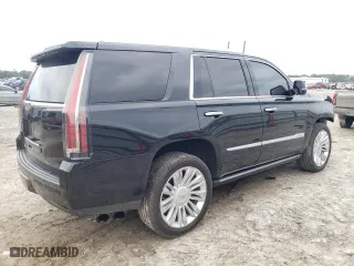 2018 Cadillac Escalade Platinum with VIN 1GYS4DKJ7JR269551, listed as a Copart auction lot 46816595 with 130,772 mi miles and Salvage Title. Bid and sale history available at carsss.com. Image 3.