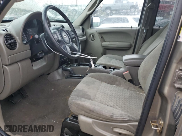 2007 Jeep Liberty Sport with VIN 1J4GL48K07W575218, listed as a Copart auction lot 53886375 with 187,317 mi miles and Salvage Title. Bid and sale history available at DreamBid. Image 7.