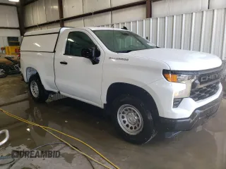 2023 Chevrolet Silverado 1500 Work Truck with VIN 3GCNAAEK0PG363245, listed as a Copart auction lot 53998755 with Not Provided miles and Clean Title. Bid and sale history available at DreamBid. Image 4.