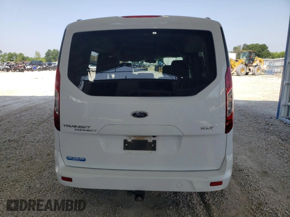 2015 Ford Transit Connect XLT with VIN NM0AE8F77F1201242, listed as a Copart auction lot 60141455 with Not provided miles and Salvage title. Bid and sale history available at DreamBid. Image 6.