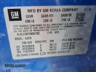 2017 Buick Encore Sport Touring с VIN KL4CJ1SB7HB067302, выставлен на аукционе Copart как лот 47891315 с пробегом 111 157 миль миль и Списание • Salvage title. История ставок и продаж доступна на DreamBid. Изображение 15.
