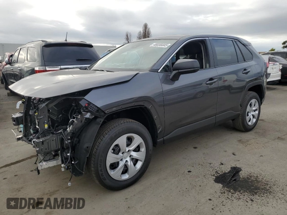 2025 Toyota RAV4 LE with VIN 2T3H1RFV4SC308652, listed as a Copart auction lot 46656685 with 203 mi miles and Salvage Title. Bid and sale history available at carsss.com. Image 1.