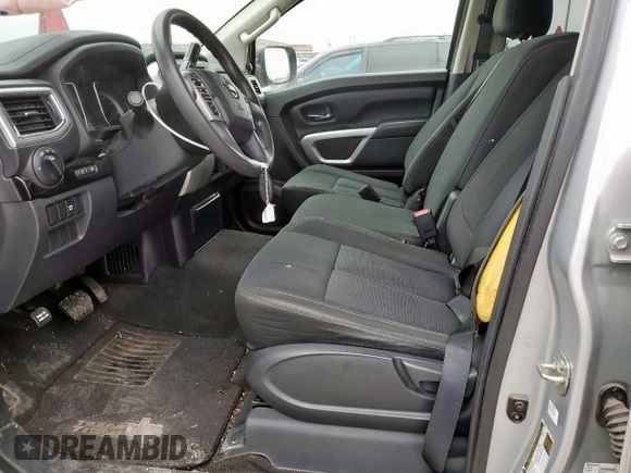 2018 Nissan Titan SV with VIN 1N6AA1EK7JN502927, listed as a Copart auction lot 47693425 with 95,309 mi miles and Salvage Title. Bid and sale history available at carsss.com. Image 7.