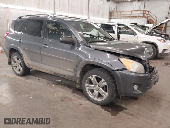 2010 Toyota RAV4 Sport with VIN JTMRF4DV4A5025362, listed as a IAAI auction lot 41834326 with Not Provided miles. Bid and sale history available at carsss.com. Image 1.