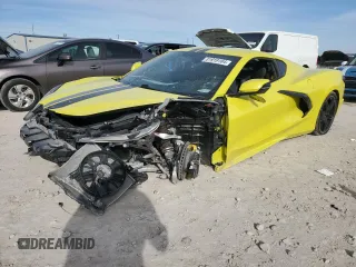 2021 Chevrolet Corvette 3LT with VIN 1G1YC2D4XM5105231, listed as a Copart auction lot 81919184 with 11,529 mi miles and Salvage Title. Bid and sale history available at carsss.com. Image 1.
