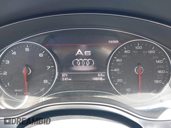 2016 Audi A6 Premium with VIN WAUCFAFC7GN162981, listed as a IAAI auction lot 42660005 with 148,038 mi miles and . Bid and sale history available at DreamBid. Image 7.
