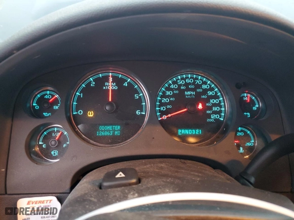 2008 Chevrolet Avalanche LS with VIN 3GNFK12328G138283, listed as a Copart auction lot 83543594 with 126,863 mi miles and Salvage Title. Bid and sale history available at carsss.com. Image 9.