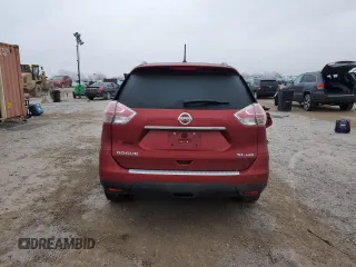 2015 Nissan Rogue SL with VIN 5N1AT2MV8FC791619, listed as a Copart auction lot 87383054 with Not Provided miles and Salvage Title. Bid and sale history available at carsss.com. Image 6.