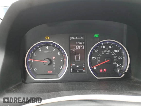 2009 Honda CR-V EX with VIN 5J6RE48599L053866, listed as a Copart auction lot 49388185 with 124,807 mi miles and Salvage Title. Bid and sale history available at carsss.com. Image 9.